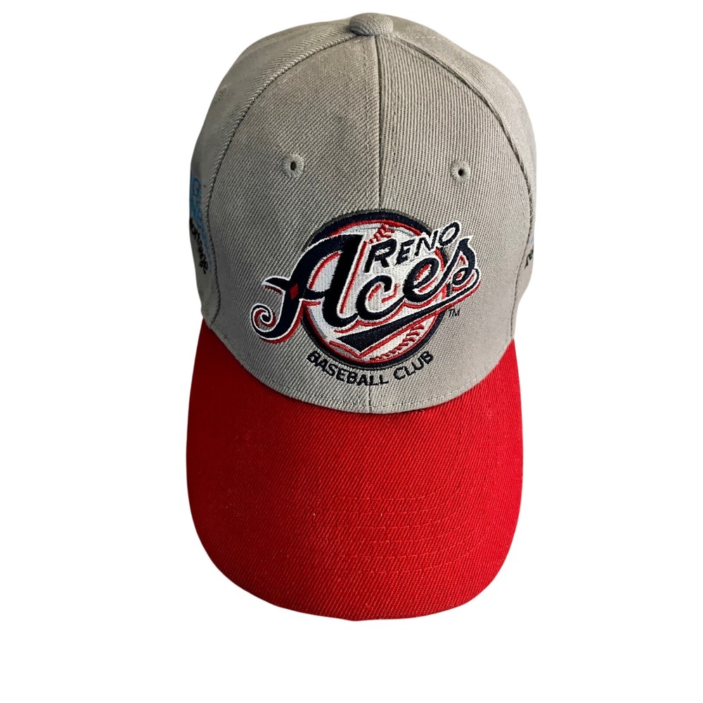 Reno Aces Baseball Club Snapback Hat Greater Nevada Mortgage Gray Red